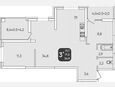 3-комнатная квартира, 71.50 м², 2/24 этаж фото 0
